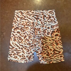 Offline By Aerie Leopard Print High-Waisted Shorts